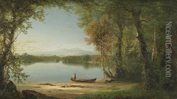 Lake George Oil Painting - Richard William Hubbard