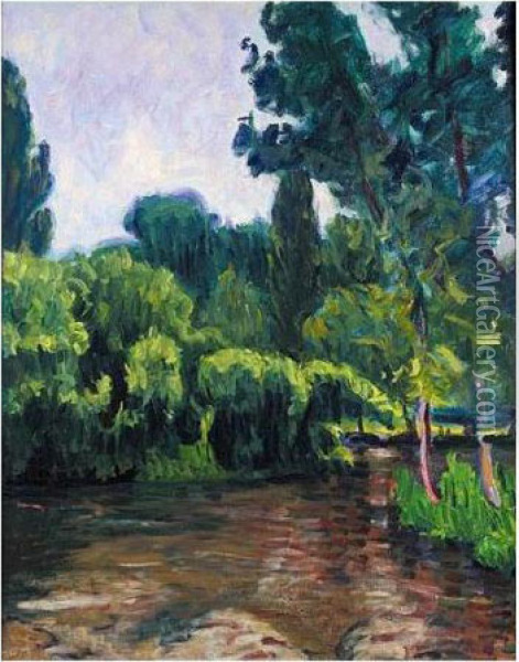 Montigny Landscape Oil Painting - Roderic O'Conor