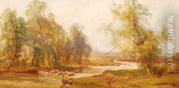 River Landscapes Oil Painting - John Faulkner