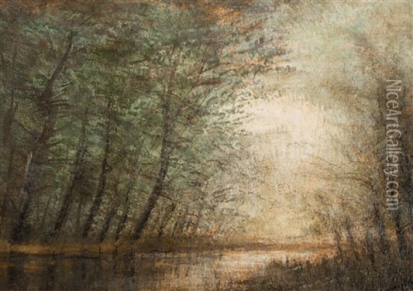 Autumn Morning Oil Painting - Laszlo Mednyanszky