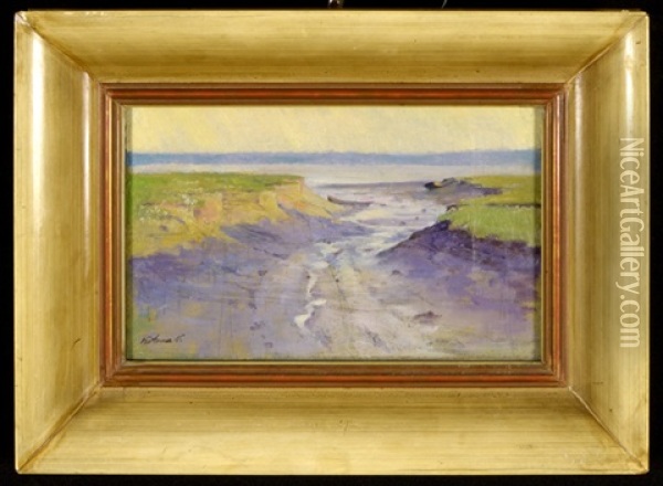 River Delta (study) Oil Painting - Nandor (Ferdinand) Katona