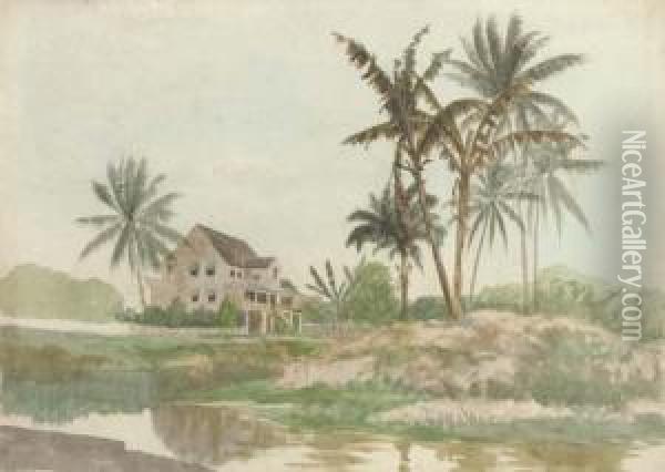Barbados Landscapes Oil Painting - Robert Winter Fraser