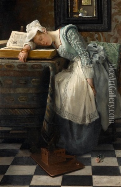 Im Reich Der Traume Oil Painting - Laura Theresa Alma-Tadema