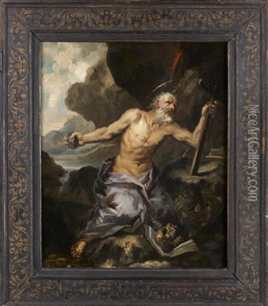 Saint Jerome Oil Painting - Pietro Francesco Guala