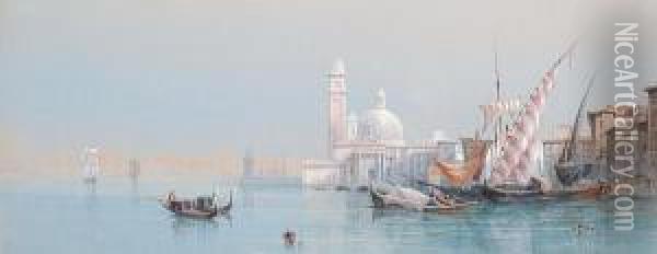 The Venetian Lagoon Oil Painting - Edward M. Richardson