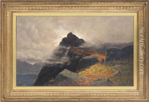 Misty Heights Oil Painting - Henry Glede Garlick