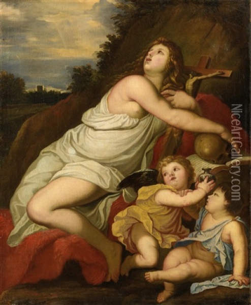 The Penitent Magdalene Oil Painting - Alessandro Varotari