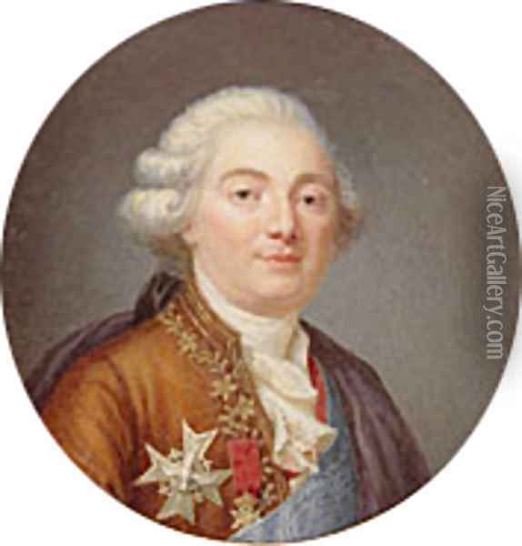 Louis XVI (1754 1793) King of France 1790 Oil Painting - Jean-Laurent Mosnier