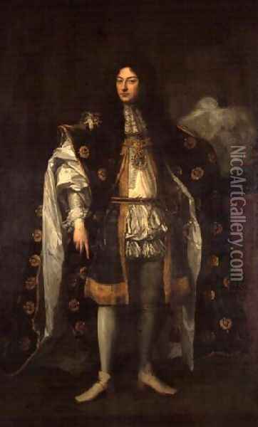 John Drummond 1st Earl of Melfort Secretary of State for Scotland Oil Painting - Sir Godfrey Kneller