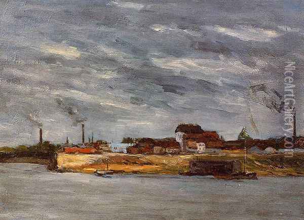 Port De Javel2 Oil Painting - Paul Gauguin