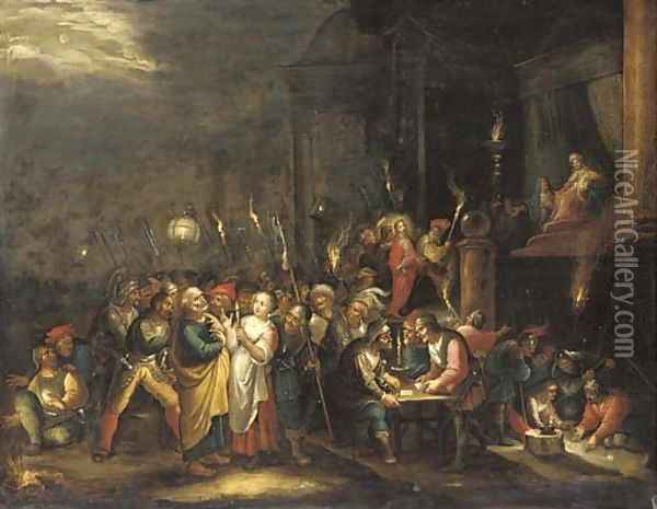 The Denial of Saint Peter Oil Painting - Frans II Francken