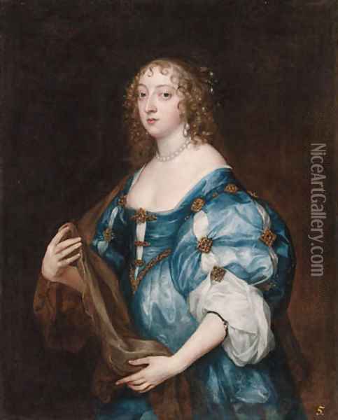 Portrait of Catherine, Lady d'Aubigny Oil Painting - Sir Anthony Van Dyck