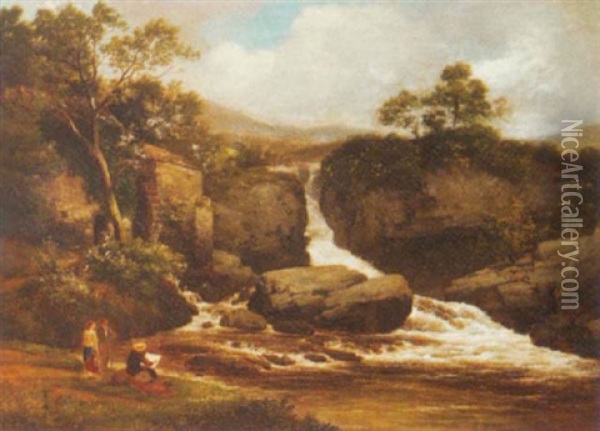Dunmarc Mill Oil Painting - Edmund Gill