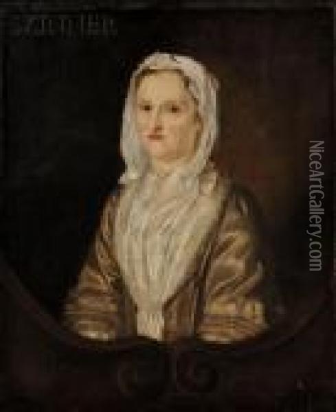 Portrait Of Mrs. Elizabeth Field Oil Painting - Sir Joshua Reynolds