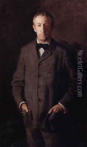 Portrait of William B. Kurtz Oil Painting - Thomas Cowperthwait Eakins