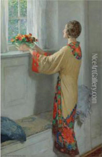 A New Day Oil Painting - William Henry Margetson