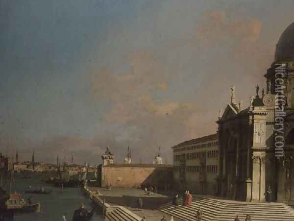 The Entrance to the Grand Canal, Venice (2) Oil Painting - (Giovanni Antonio Canal) Canaletto