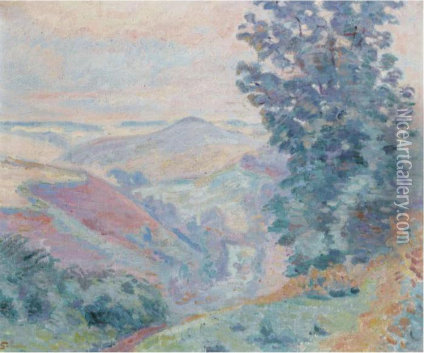 Le Puy Bariou Oil Painting - Armand Guillaumin