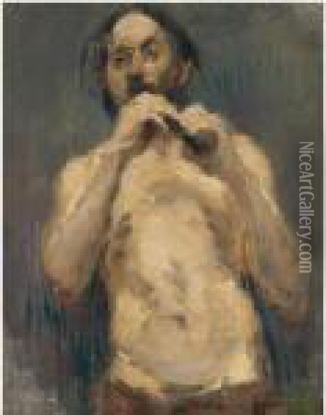 Le Jouer De Flute Oil Painting - Henri De Toulouse-Lautrec