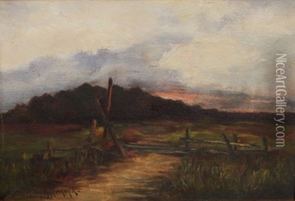 Untitled (texas Sunset) Oil Painting - Julian Onderdonk