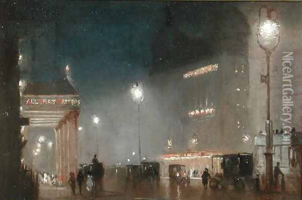 The Haymarket, London, c1910 Oil Painting - George Hyde Pownall