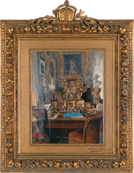 Schreibtisch Kaiser Wilhelms I. Von Preusen Oil Painting - Paul Buelow
