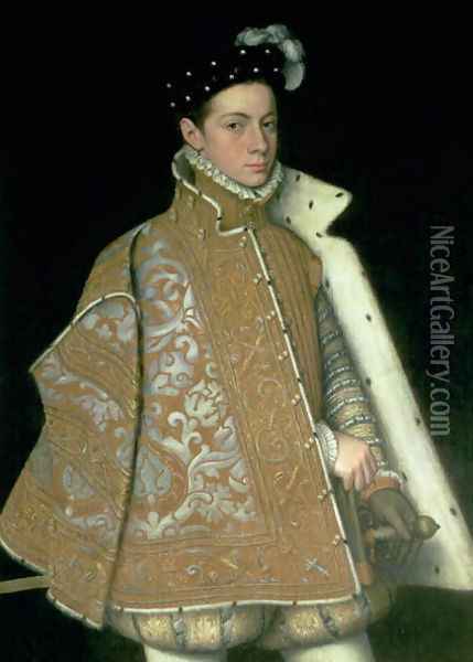 Alessandro Farnese Oil Painting - Sofonisba Anguissola