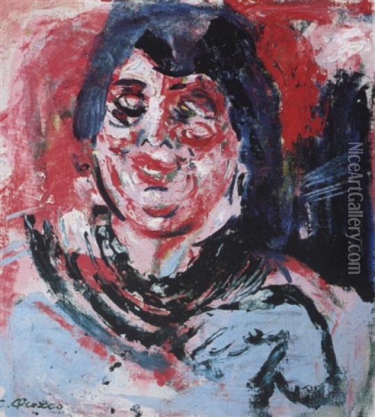 La Prostituta Oil Painting - Jose Clemente Orozco