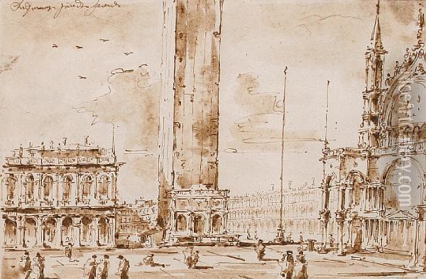 Piazza San Marco, Venice Oil Painting - Francesco Guardi
