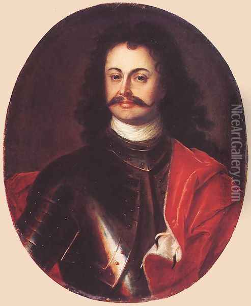 Portrait of Ferenc Rakoci II 1710s Oil Painting - David the Elder Richter