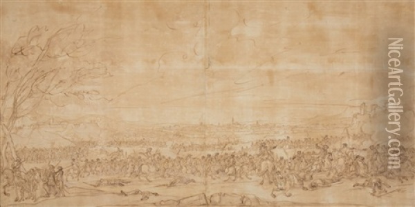 The Siege Of Namur In Oil Painting - Jan van Huchtenburg