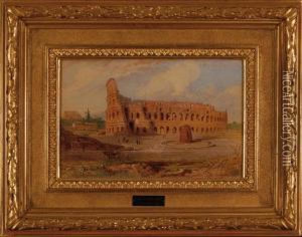 Il Colosseo Oil Painting - Henry Parsons Riviere