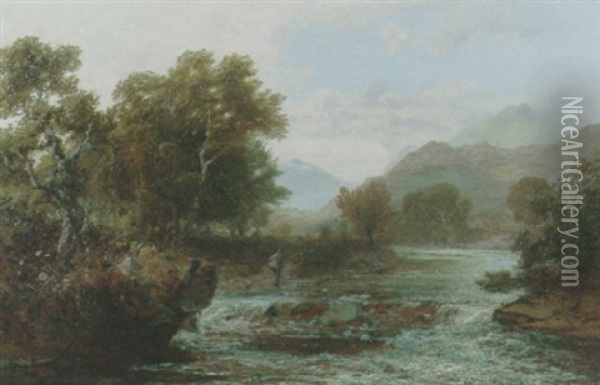 The River Conway Oil Painting - Charles Marshall