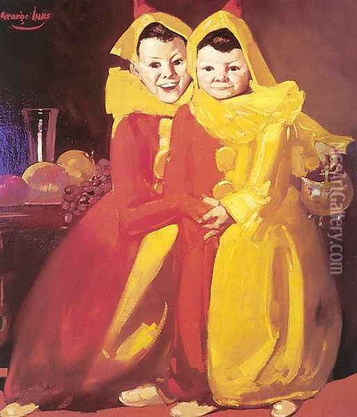 Jack and Russell Burke 1911-23 Oil Painting - George Luks