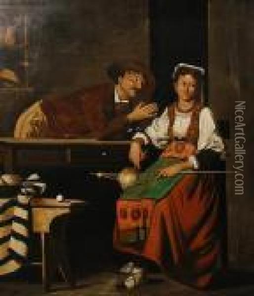 The Entreaty Oil Painting - Eugene de Blaas