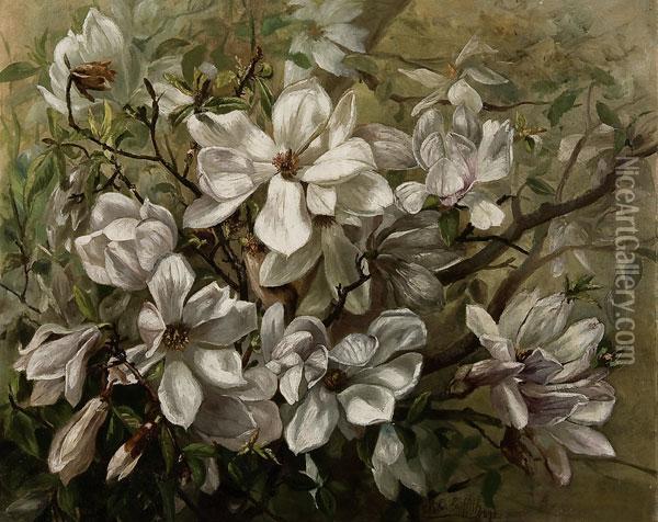 Magnolias Oil Painting - Marie Osthaus Griffith