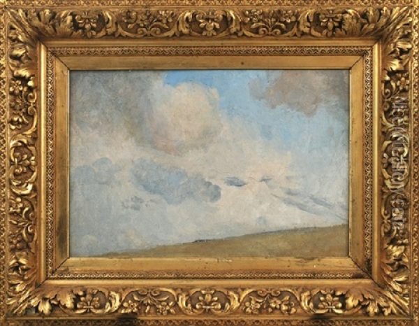 Cloud (study) Oil Painting - Thomas William Roberts