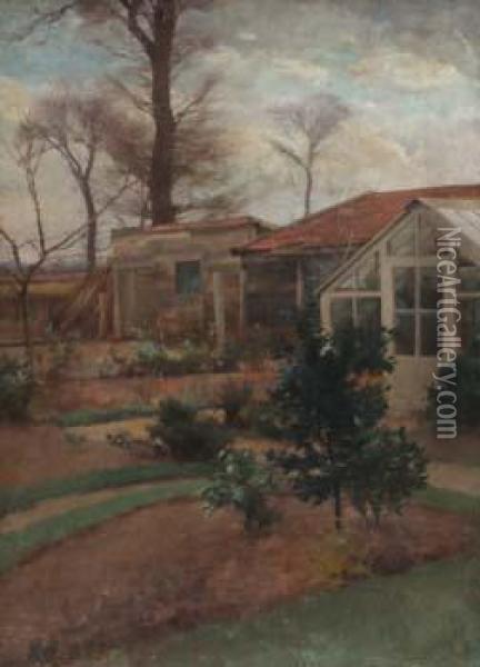 Garden Scene Oil Painting - Percy Robert Craft