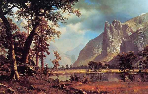 Yosemite Valley Oil Painting - Albert Bierstadt