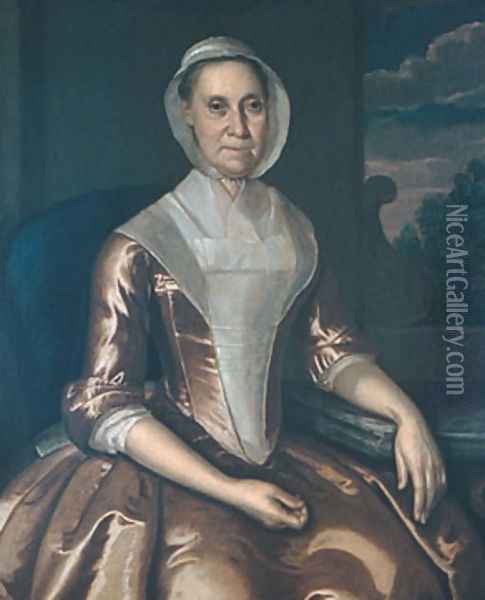 Mrs. Richard Galloway Oil Painting - John Hesselius