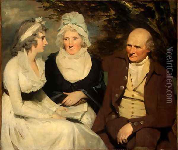 John Johnstone Betty Johnstone And Miss Wedderburn Oil Painting - Sir Henry Raeburn