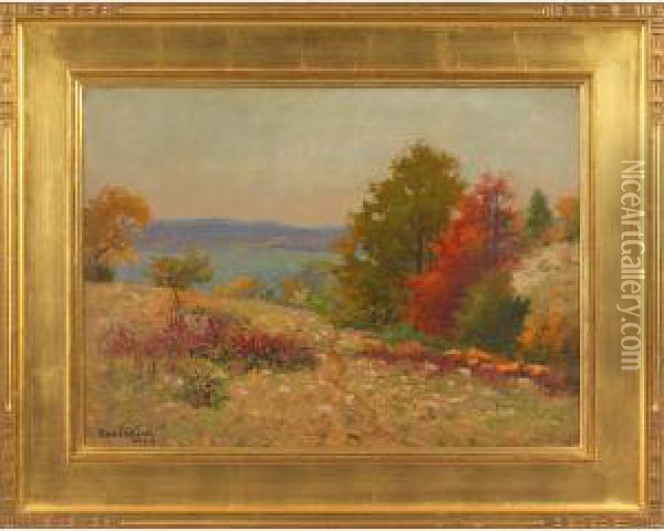 Among The Hills At Metamora, Indiana Oil Painting - Frank J. Girardin
