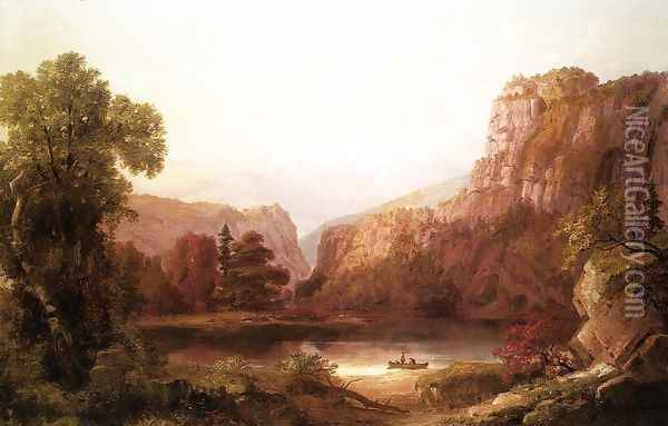 River Landscape Oil Painting - Russell Smith
