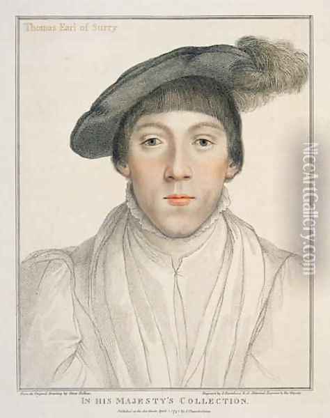 Henry Howard Earl of Surrey Oil Painting - Hans Holbein the Younger