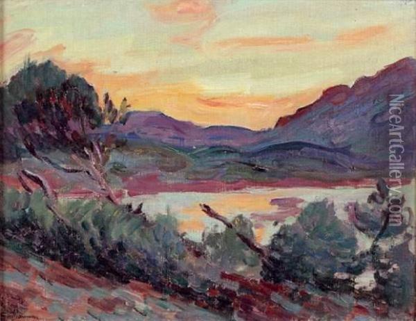 La Baie D'agay, Circa 1915 Oil Painting - Armand Guillaumin
