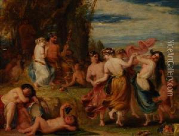 Mythological Scene Oil Painting - John William Salter
