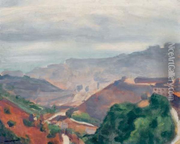 Bab-el-oued Dans La Brume Oil Painting - Albert Marquet