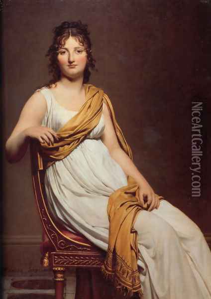 Madame Raymond de Verninac 1798-99 Oil Painting - Jacques Louis David
