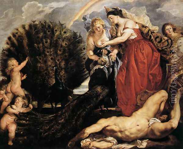 Juno and Argus c. 1611 Oil Painting - Peter Paul Rubens