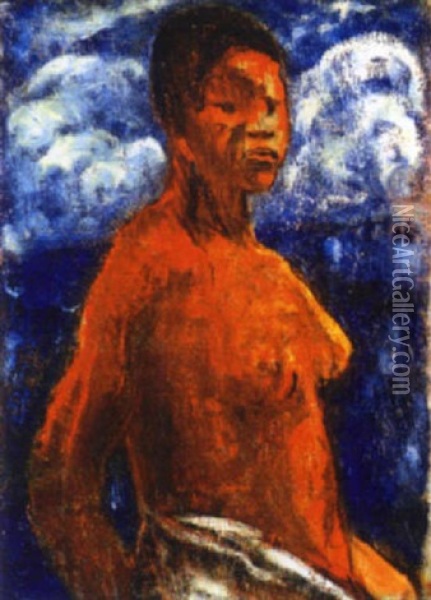 L'africaine Oil Painting - Adolphe Peterelle